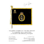 Her Majesty The Queen presents a Royal Banner to the CAF Legal Branch