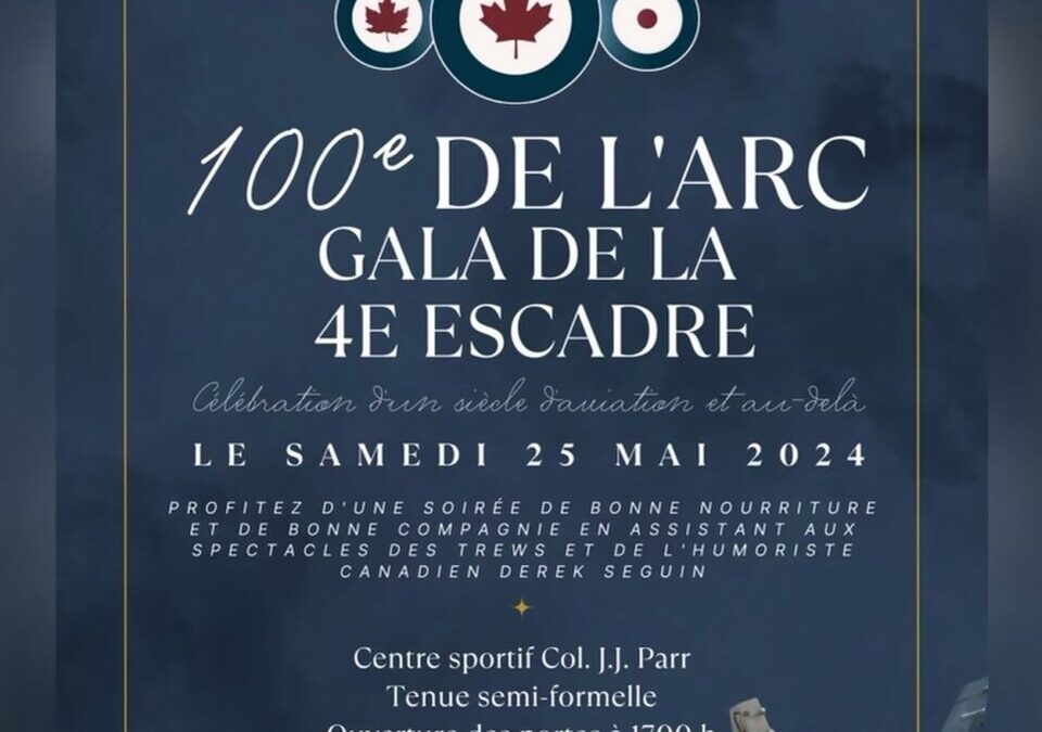 Gala du siècle : La BFC Cold Lake est prête à commémorer avec style les 100 ans de l&rsquo;ARC lors de la célébration de l&rsquo;anniversaire