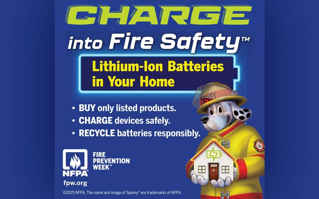 Fire Prevention Week: “Charge into Fire Safety™”