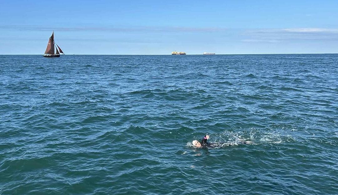 A historic swim: Capt. Stephanie Bigelow crosses the English Channel
