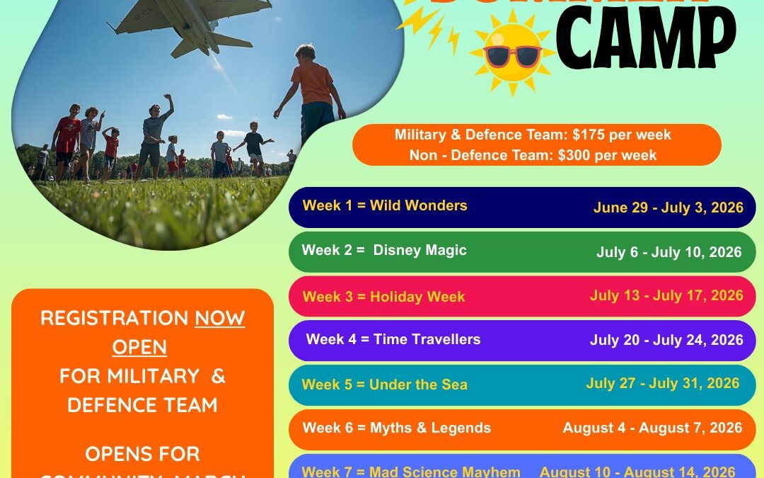 Registration Now Open for 2026 PSP Summer Camps at CFB Cold Lake