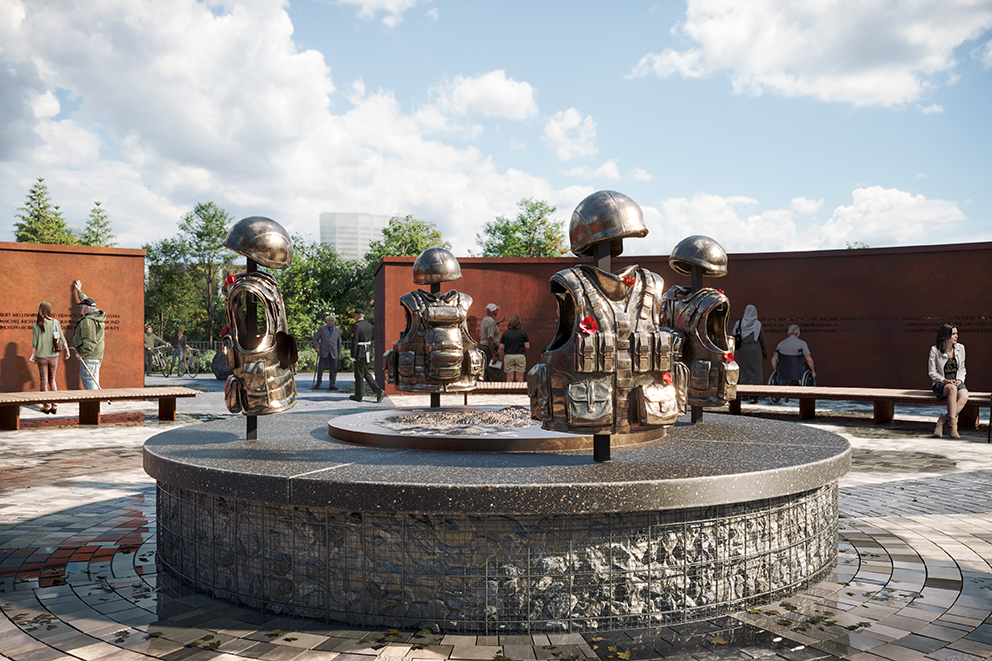 Le projet du Monument commémoratif de la mission du Canada en Afghanistan progresse avec une cérémonie de première pelletée de terre